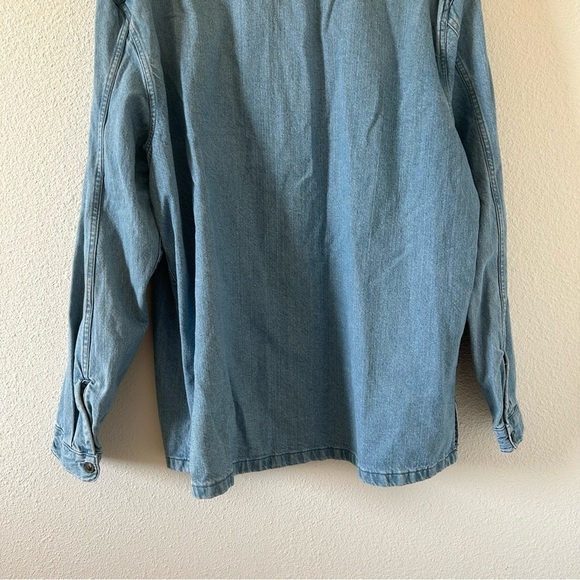 Urban Outfitters Men’s Jean Jacket Shacket XL Blue Casual Western Cowboy Work - Picture 9 of 11